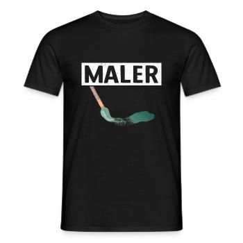 Maler Malerei Farben Zeichnen Malen Malermeister - Männer T-Shirt - Schwarz - Vorne - AI Model Male 178 light (178cm)