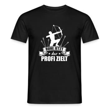Bogensport Bogenschießen Geschenk Mann - Männer T-Shirt - Schwarz - Vorne - AI Model Male 178 light (178cm)