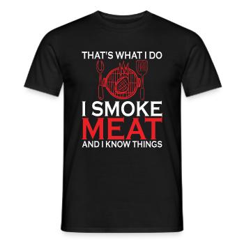 Grillen Grillmeister Barbecue Vatertag - Männer T-Shirt - Schwarz - Vorne - AI Model Male 178 light (178cm)