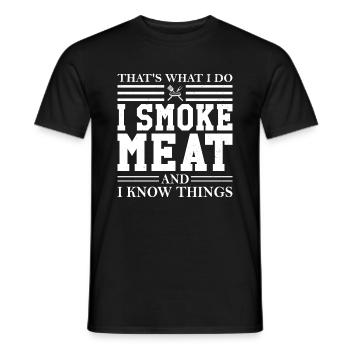 Grillen Grillmeister Barbecue Vatertag - Männer T-Shirt - Schwarz - Vorne - AI Model Male 178 light (178cm)