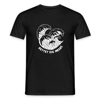 Rettet die Meere Umweltschutz Planet Ozean Meer - Männer T-Shirt - Schwarz - Vorne - AI Model Male 178 light (178cm)