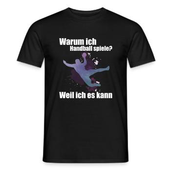 Handball Spruch Handballspieler Handballer Humor - Männer T-Shirt - Schwarz - Vorne - AI Model Male 178 light (178cm)