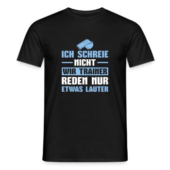 Sportverein Fußball Trainer Geschenkidee - Männer T-Shirt - Schwarz - Vorne - AI Model Male 178 light (178cm)
