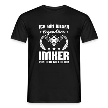 Bienenzucht Honig Biene Imker - Männer T-Shirt - Schwarz - Vorne - AI Model Male 178 light (178cm)