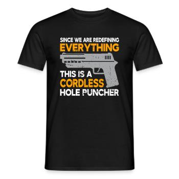pistolet policier propriétaire d’arme soldat Bundeswehr - T-shirt homme - noir - Devant - AI Model Male 178 light (178cm)