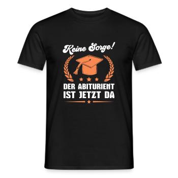 Abitur bestanden Matura Abschluss Abiturient - Männer T-Shirt - Schwarz - Vorne - AI Model Male 178 light (178cm)