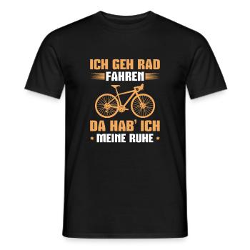 Radsport Radfahren Spruch Radfahrer Fahrrad - Männer T-Shirt - Schwarz - Vorne - AI Model Male 178 light (178cm)