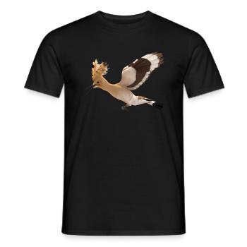 Wiedehopf Vogel Illustration - Männer T-Shirt - Schwarz - Vorne - AI Model Male 178 light (178cm)