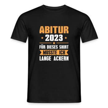 Abitur 2023 Abschluss Abi Geschenkidee - Männer T-Shirt - Schwarz - Vorne - AI Model Male 178 light (178cm)