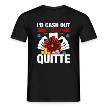 Kartenspiel Kartenspieler Pokern - Männer T-Shirt - Schwarz - Vorne - AI Model Male 178 light (178cm)