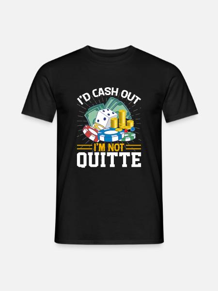 Jeu de cartes Joueur de cartes Poker - T-shirt homme - noir