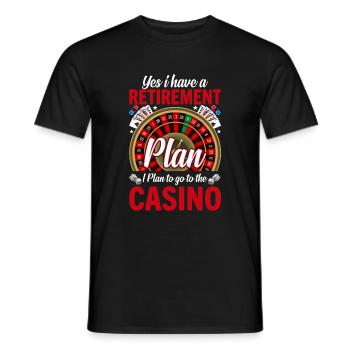 Kartenspiel Kartenspieler Pokern - Männer T-Shirt - Schwarz - Vorne - AI Model Male 178 light (178cm)