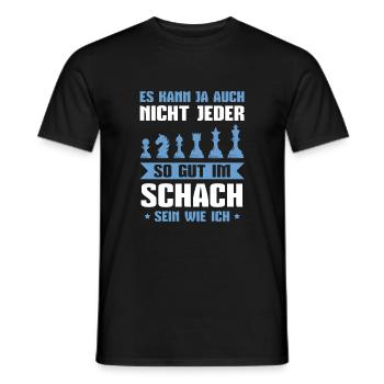 Schach So gut wie ich Schachspieler - Männer T-Shirt - Schwarz - Vorne - AI Model Male 178 light (178cm)