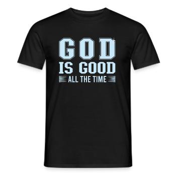Gott ist Gut Kirche Glaube Christentum Heilig - Männer T-Shirt - Schwarz - Vorne - AI Model Male 178 light (178cm)