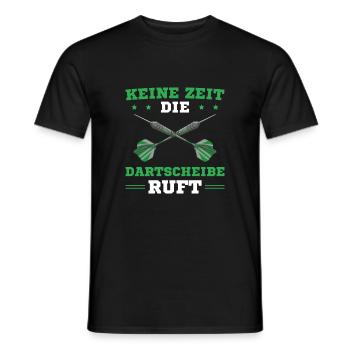 Dartsport Die Dartscheibe ruft Dartspieler - Männer T-Shirt - Schwarz - Vorne - AI Model Male 178 light (178cm)