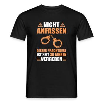 Perlenhochzeit Ehemann 30. Hochzeitstag Geschenk - Männer T-Shirt - Schwarz - Vorne - AI Model Male 178 light (178cm)
