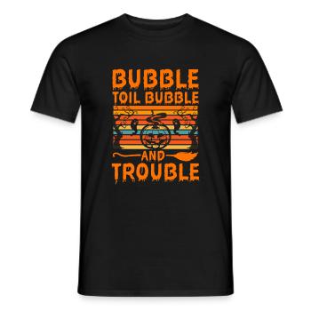 Halloween Bubble trouble - Männer T-Shirt - Schwarz - Vorne - AI Model Male 178 light (178cm)
