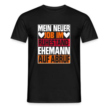 Retired pensioners - Men's T-Shirt - black - Front - AI Model Male 178 light (178cm)
