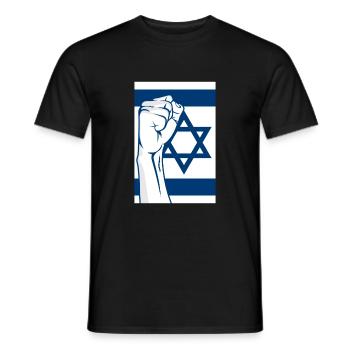 Faust Israel - Men's T-Shirt - black - Front - AI Model Male 178 light (178cm)