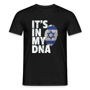 ADN d’Israël - T-shirt homme - noir - Devant - AI Model Male 178 light (178cm)