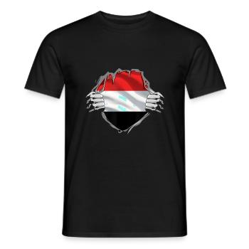 Yemen - Men's T-Shirt - black - Front - AI Model Male 178 light (178cm)