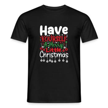 Christmas - Men's T-Shirt - black - Front - AI Model Male 178 light (178cm)