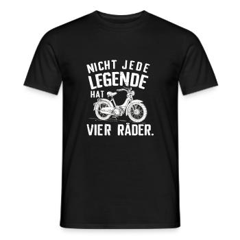 Not every legend has a four-wheeled moped - Men's T-Shirt - black - Front - AI Model Male 178 light (178cm)