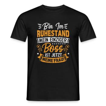 Ruhestand Rente Lustig - Männer T-Shirt - Schwarz - Vorne - AI Model Male 178 light (178cm)
