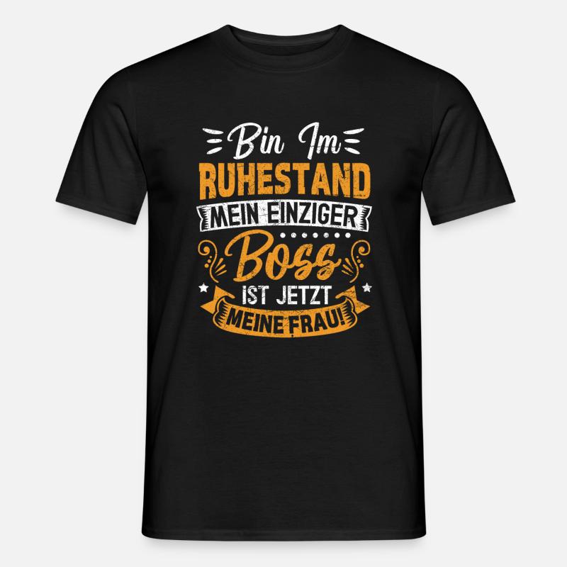 Ruhestand Rente Lustig - Männer T-Shirt - Schwarz