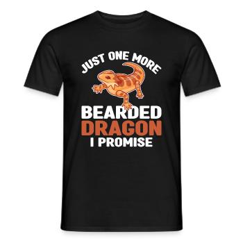 Dragon barbu cool pour hommes et femmes, - T-shirt homme - noir - Devant - AI Model Male 178 light (178cm)