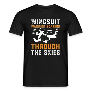 Skydiving Skydiving - Men's T-Shirt - black - Front - AI Model Male 178 light (178cm)