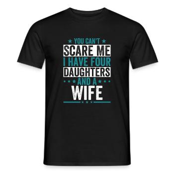 Tu ne peux pas me faire peur, j’en ai quatre - T-shirt homme - noir - Devant - AI Model Male 178 light (178cm)