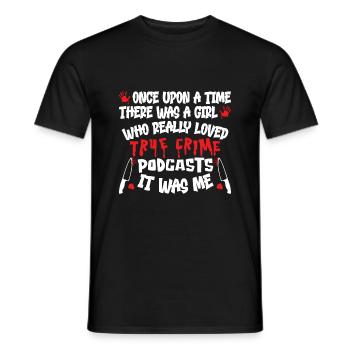True Crime Show Once Upon A Time True Crime - Men's T-Shirt - black - Front - AI Model Male 178 light (178cm)