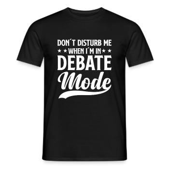 Navigieren Sie Mit Spannenden Debatten Durch Die - Männer T-Shirt - Schwarz - Vorne - AI Model Male 178 light (178cm)
