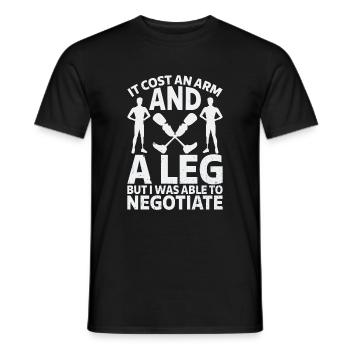 Amputation Lost Leg - Men's T-Shirt - black - Front - AI Model Male 178 light (178cm)