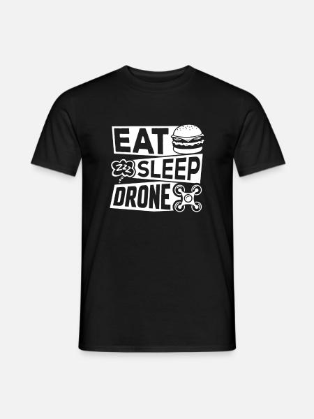 Eat Sleep Drone - Men's T-Shirt - black