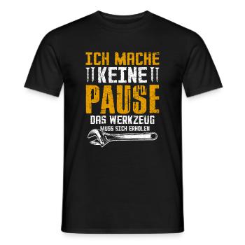 No Break Tool Recovery - Men's T-Shirt - black - Front - AI Model Male 178 light (178cm)