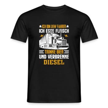 Camionneur - T-shirt homme - noir - Devant - AI Model Male 178 light (178cm)