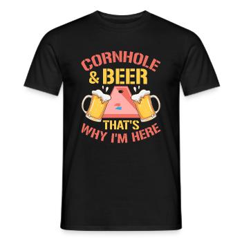 Hot Dog Costume Camping Outfit - Men's T-Shirt - black - Front - AI Model Male 178 light (178cm)