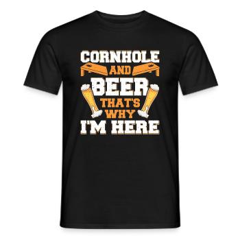 Hot Dog Costume Camping Outfit - Men's T-Shirt - black - Front - AI Model Male 178 light (178cm)