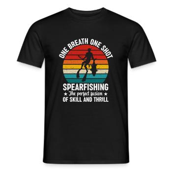 Chasse sous-marine Chasse sous-marine Chasse sous-marine - T-shirt homme - noir - Devant - AI Model Male 178 light (178cm)