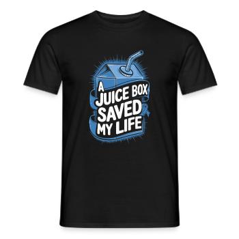 Getränk Flasche Rettet mein Leben - Männer T-Shirt - Schwarz - Vorne - AI Model Male 178 light (178cm)