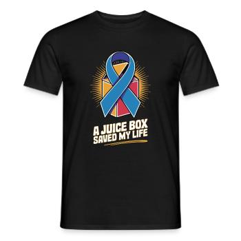 Getränk Flasche Rettet mein Leben - Männer T-Shirt - Schwarz - Vorne - AI Model Male 178 light (178cm)