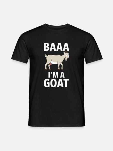 Baa I'm a goat - Men's T-Shirt - black