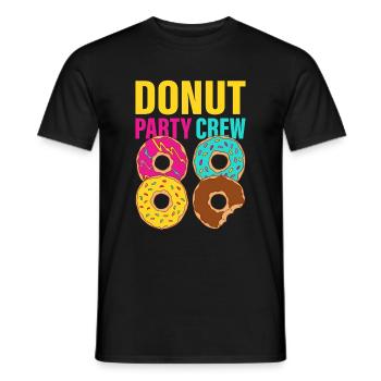 Équipe de beignets - T-shirt homme - noir - Devant - AI Model Male 178 light (178cm)