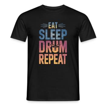 Tambours Batteurs Batteurs - T-shirt homme - noir - Devant - AI Model Male 178 light (178cm)