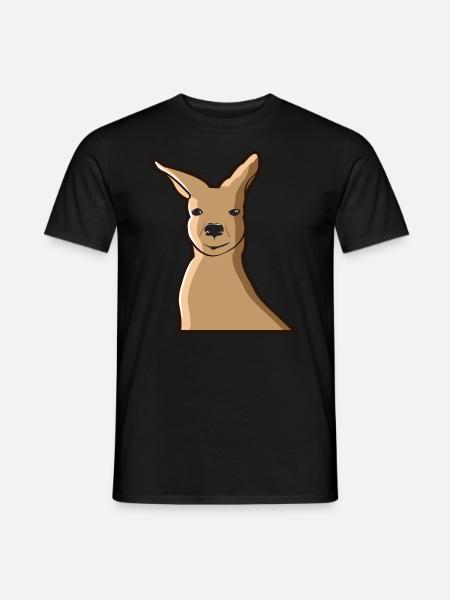 Kangaroo Kangaroo Australia Marsupial Pouch - Men's T-Shirt - black