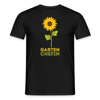 Damen Garten Chefin Tshirt | Sonnenblumen Gärtneri - T-shirt homme - noir - Devant - AI Model Male 178 light (178cm)