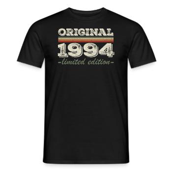 Legend since 1994 Born 1994 Birthday 1994 - Men's T-Shirt - black - Front - AI Model Male 178 light (178cm)