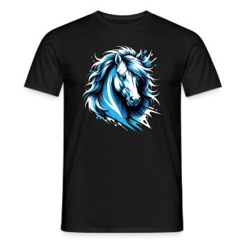 Dallas Horse. Texas - Men's T-Shirt - black - Front - AI Model Male 178 light (178cm)